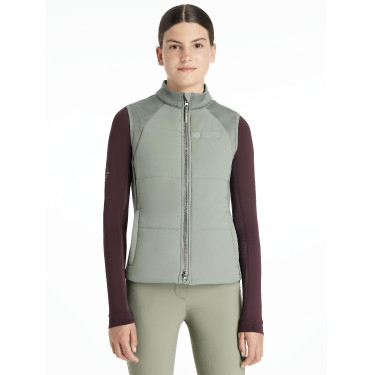 Chaleco de entrenamiento sin mangas Young Rider LeMieux Pammy Romero Verde