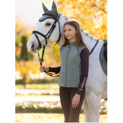 Chaleco de entrenamiento sin mangas Young Rider LeMieux Pammy Romero Verde