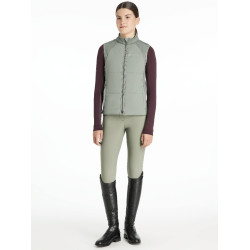 Chaleco de entrenamiento sin mangas Young Rider LeMieux Pammy Romero Verde