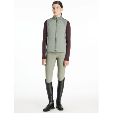 Chaleco de entrenamiento sin mangas Young Rider LeMieux Pammy Romero Verde