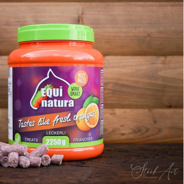 Golosinas aroma a naranja Equinatura