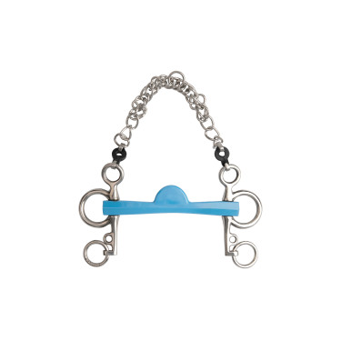 Muserola pelham Metalab Flexi media luna ramas cortas Azul