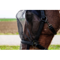 Cabezada + máscara anti-UV Equithème Negro Cabezada + máscara anti-UV Equithème Negro