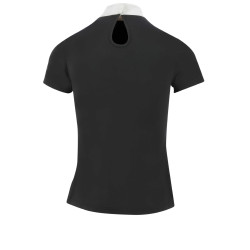 Polo Equithème London de manga corta Negro