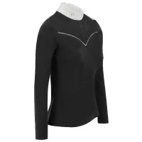Polo Equithème Valencia Negro Polo Equithème Valencia Negro