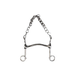 Freno de embocadura Metalab con cañón hueco