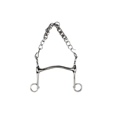 Freno de embocadura Metalab con cañón hueco