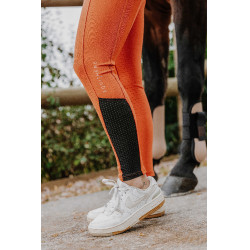Pantalón Equithème Brigitte con culera de silicona Naranja