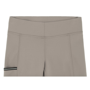 Pantalón Equithème Brigitte con culera de silicona Gris pardo Marrón