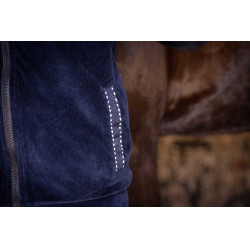 Sudadera con cremallera Emy Velvet Pénélope Azul marino