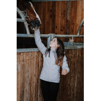 Gewatteerde jas Equithème Lara kind Gris