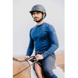 T-shirt Equithème Will lange mouwen Azul marino
