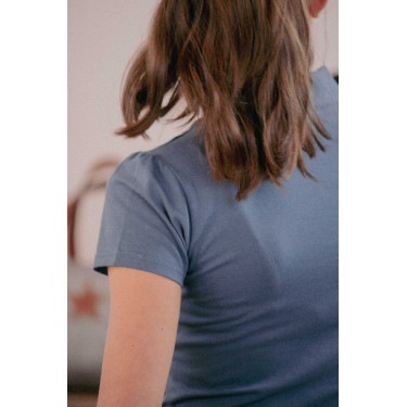 Polo Iliana Penélope Azúl / gris Polo Iliana Penélope Azúl / gris