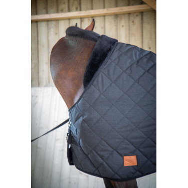 Manta Paddock Sports Matelassée Negro