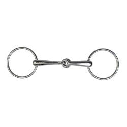 Filete de 2 anillas Metalab de acero inoxidable con tope