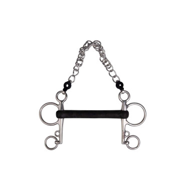 Pelham Metalab de goma rígida recto