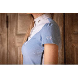 Polo de concurso Pénélope Moon Azul ártico Polo de concurso Pénélope Moon Azul ártico