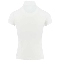 Polo de concurso Pénélope Madrid manga corta Blanco