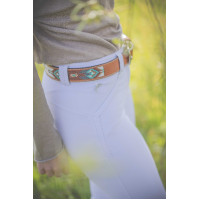 Cinturón Pénélope Pearl Habano / rosa Marrón