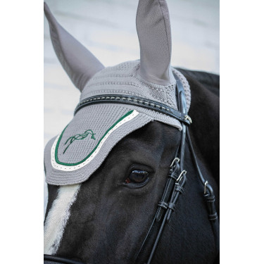 Orejeras antimoscas Pénélope Point sellier Gris claro / verde Orejeras antimoscas Pénélope Point sellier Gris claro / verde