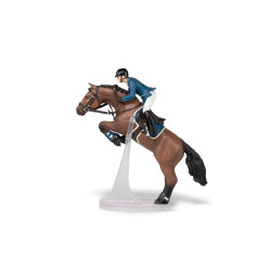 Caballo de salto y jinete Papo