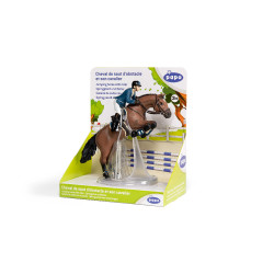 Caballo de salto y jinete Papo