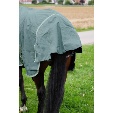 Manta Equithème TYREX 600D reciclada Verde Manta Equithème TYREX 600D reciclada Verde