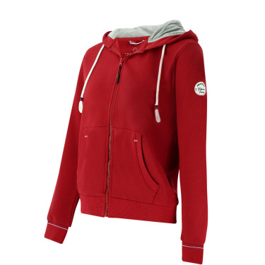 Sudadera con cremallera Equithème Courtney Cereza Rojo Sudadera con cremallera Equithème Courtney Cereza Rojo