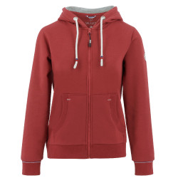 Sudadera con cremallera Equithème Courtney Cereza Rojo
