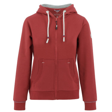 Sudadera con cremallera Equithème Courtney Cereza Rojo Sudadera con cremallera Equithème Courtney Cereza Rojo