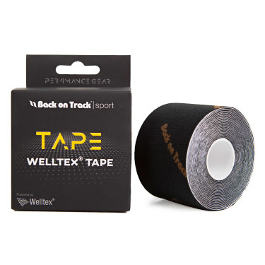 Back on Track® Welltex® Cinta Adhesiva Negro
