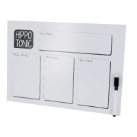 Placa de ración con rotulador Hippotonic Ninguna Blanco Placa de ración con rotulador Hippotonic Ninguna Blanco