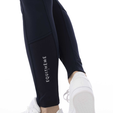 Pantalón softshell Equitheme Kitzbuhl con culera de silicona Azul marino