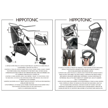 Chariot démontable HIPPOTONIC - 3 roues Chariot démontable HIPPOTONIC - 3 roues