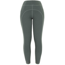 Legging doublé polaire RIDING WORLD - Volga - Femme Gris verde