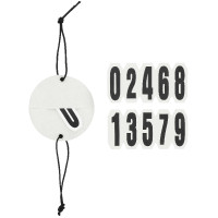 Portanúmeros EQUITHÈME – Glitter Plateado Gris