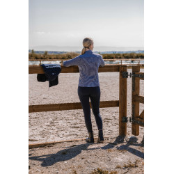 Camiseta EQUITHÈME - Originals Emily Azúl / gris Camiseta EQUITHÈME - Originals Emily Azúl / gris