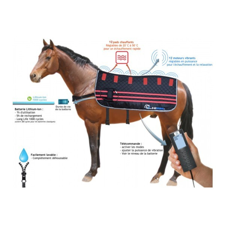 Manta de masaje E.Ziback Pro - vibración y calefacción Manta de masaje E.Ziback Pro - vibración y calefacción
