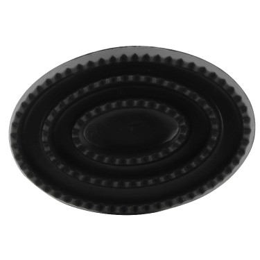 Almohaza hueca y oval de goma Negro Almohaza hueca y oval de goma Negro