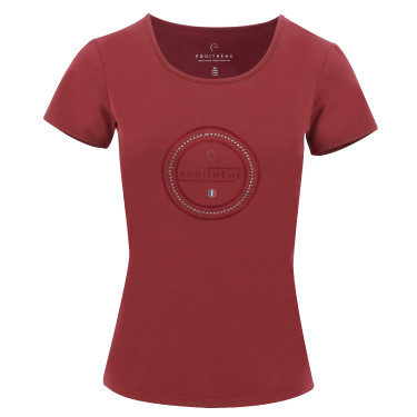 Camiseta Equithème Anna Cereza Rojo Camiseta Equithème Anna Cereza Rojo