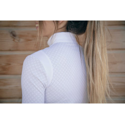 Polo de concurso con mangas largas Pénélope Seville Blanco