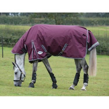 Manta Weatherbeeta ComFiTec Plus Dynamic II Combo Neck Medium Lite Burdeos / gris / blanco