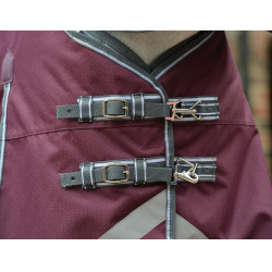 Manta Weatherbeeta ComFiTec Plus Dynamic II Combo Neck Medium Lite Burdeos / gris / blanco Manta Weatherbeeta ComFiTec Plus Dynamic II Combo Neck Medium Lite Burdeos / gris / blanco