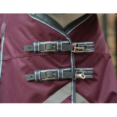 Manta Weatherbeeta ComFiTec Plus Dynamic II Combo Neck Medium Lite Burdeos / gris / blanco Manta Weatherbeeta ComFiTec Plus Dynamic II Combo Neck Medium Lite Burdeos / gris / blanco