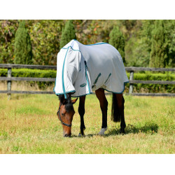 Manta antimoscas Weatherbeeta Combo ComFiTec Zephyr Plata / verde azulado / piedra