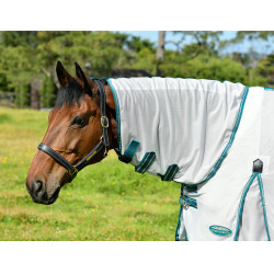 Manta antimoscas Weatherbeeta Combo ComFiTec Zephyr Plata / verde azulado / piedra