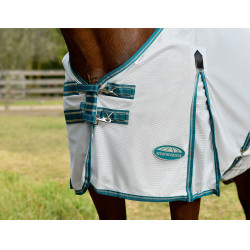 Manta antimoscas Weatherbeeta Combo ComFiTec Zephyr Plata / verde azulado / piedra