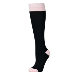 Calcetines Dublin únicos Negro / tul rosa