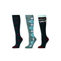 Calcetines Dublin por 3 Caballos verde esmeralda