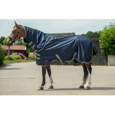 Manta de exterior Therma Pro HKM Cuello desmontable Azul oscuro Manta de exterior Therma Pro HKM Cuello desmontable Azul oscuro